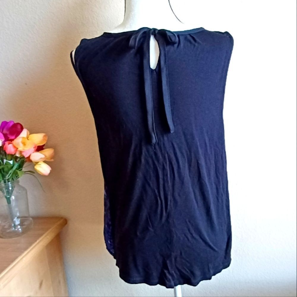 Elle Sleeveless blouse knit back Pleaded front - Picture 3 of 7